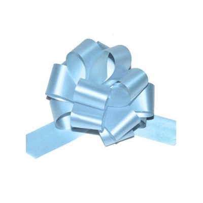 Бант-шар матовый голубой, диаметр 10-11 см декор, упаковка коробок