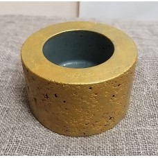 Горшок бетонный для свечи Золото (диаметр 4,5 см)