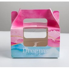 Коробка  для капкейков Dreams come true, 16 × 10 × 8 см