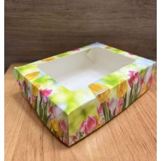 Коробка для мыла Тюльпаны желтые 15х11х4 см