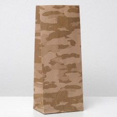 Пакет бумажный фасовочный, "Камуфляж", 12 х 8 х 29 см