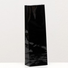Пакет бумажный фасовочный Черный трехслойный глянцевый 7х21 см